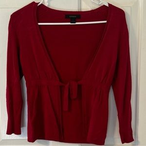 Express Cardigan with Tie Front